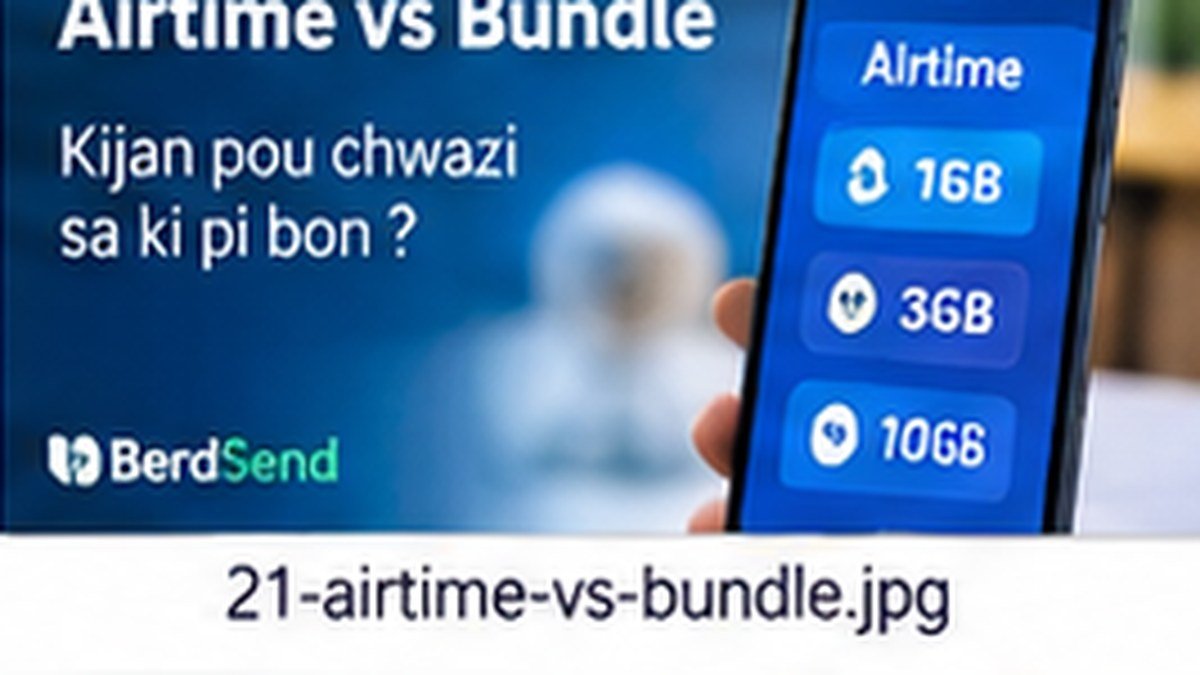 Airtime vs Bundle: kijan pou chwazi bon kalite rechaj pou benefisyè a