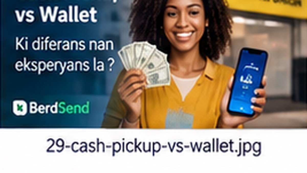 Cash pickup vs wallet: ki diferans nan eksperyans benefisyè a?